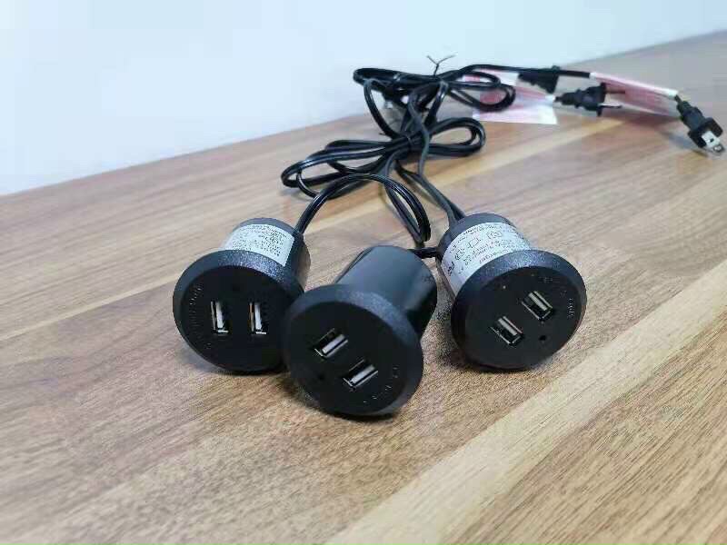 美式多功能插座+USB+过载保护开关-YT650-2BM