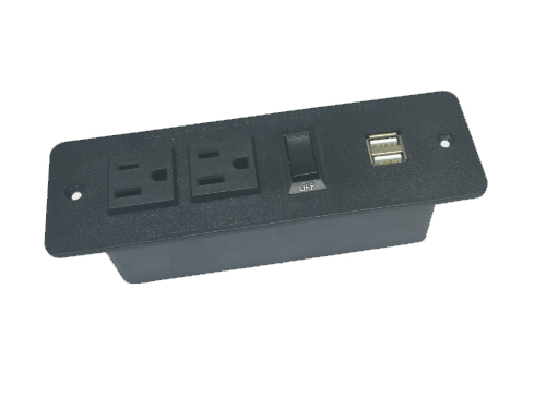 美式二位插座+开关+USB-TY111-02CSK